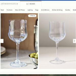 Cybelle Wine Glasses, Set of 4 Hydrangea