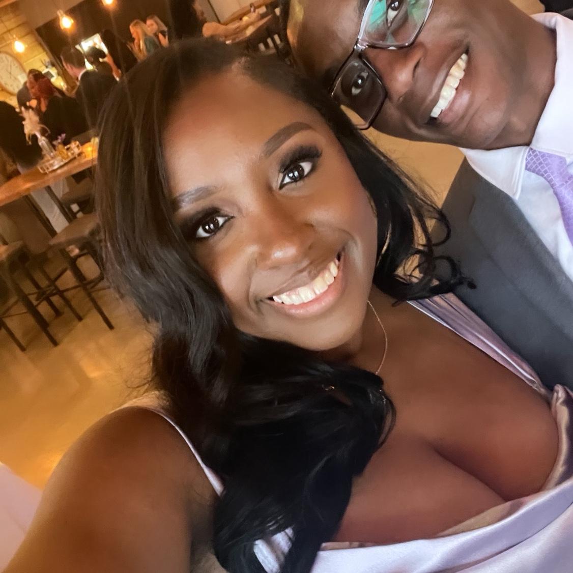 Our first wedding together