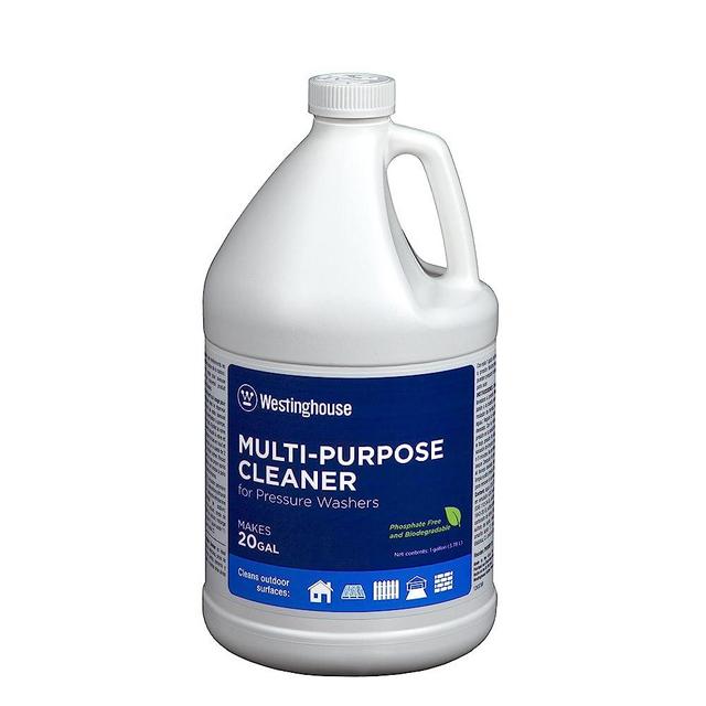 Westinghouse Pressure Washer Multi-Purpose Outdoor Cleaner Soap – 1 Gal. Concentrate – Removes Mildew & Mold on Concrete, Driveway, Siding, Brick, Composite, Decks, Patio, Cars, RVs, Boats, and More
