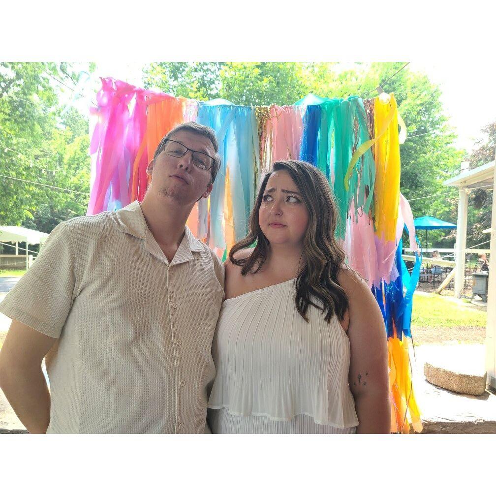 At Alyssa's wedding shower, Summer 2023