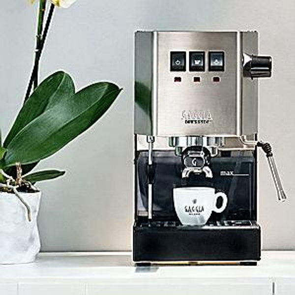 Gaggia Classic E24 Espresso Machine, Brushed Stainless Steel