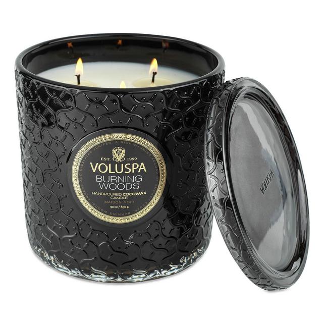 Voluspa Burning Woods Luxe Candle 30 oz.