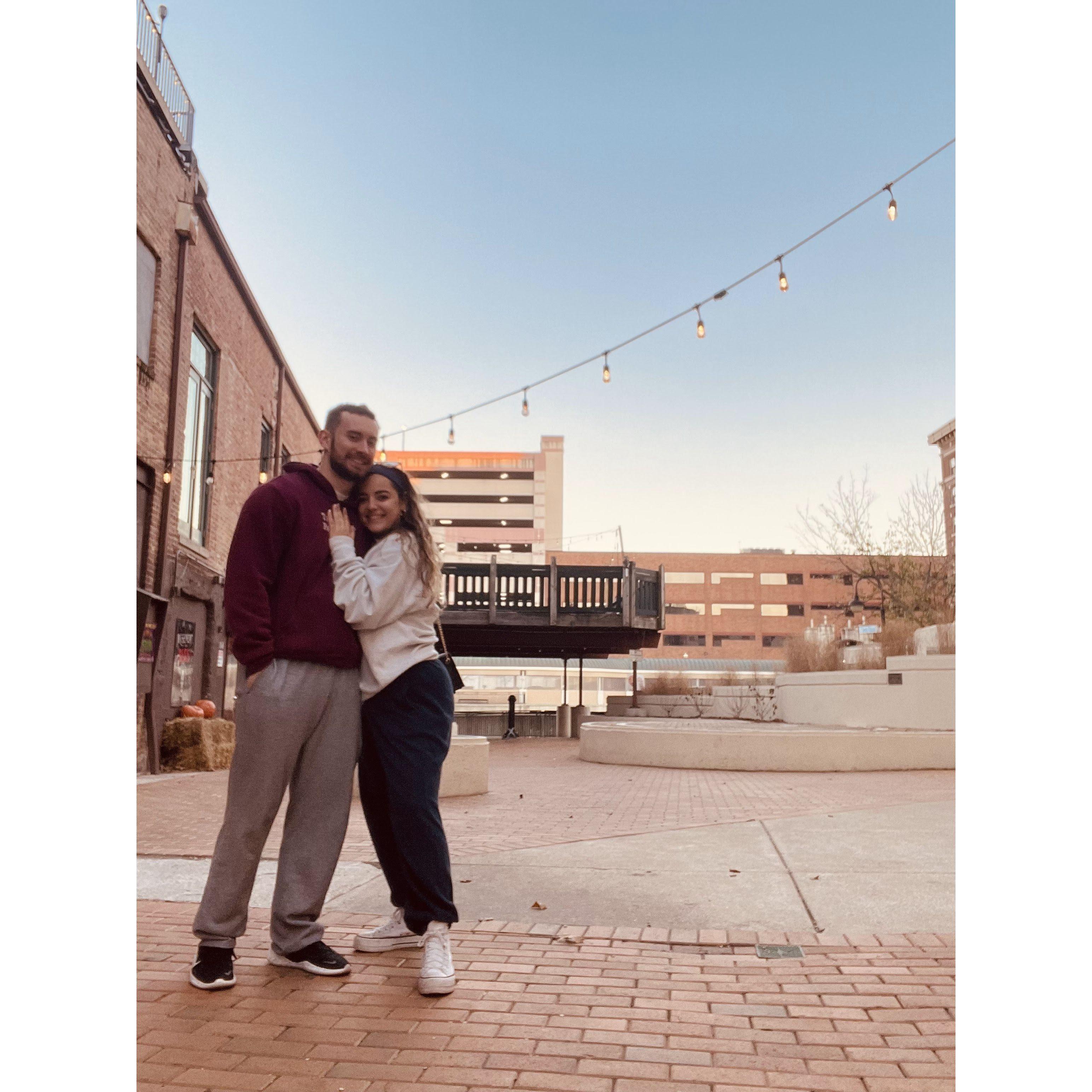 First date after Andrea coming home from deployment!!