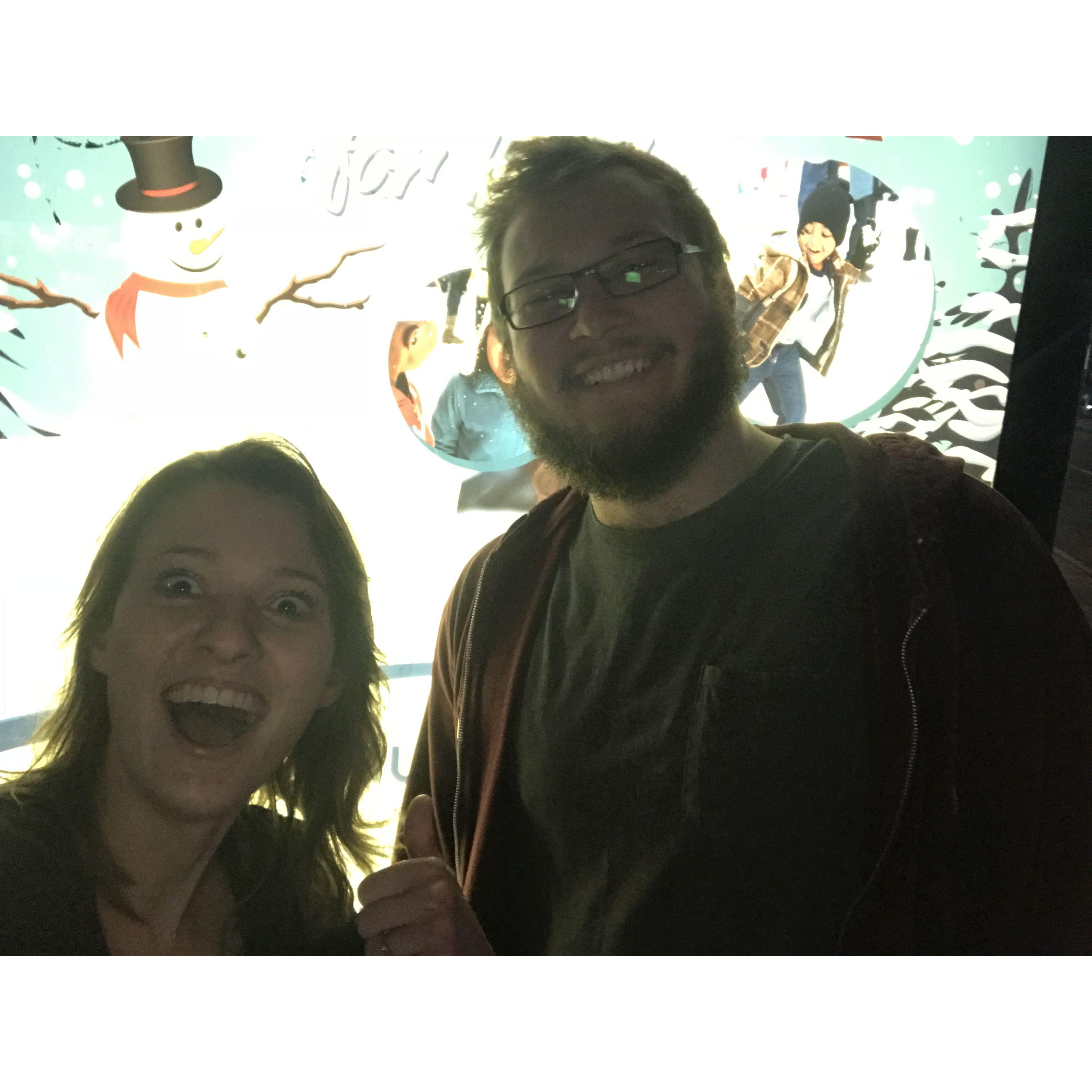 The first night we hung out after not talking for a year and a half LOL