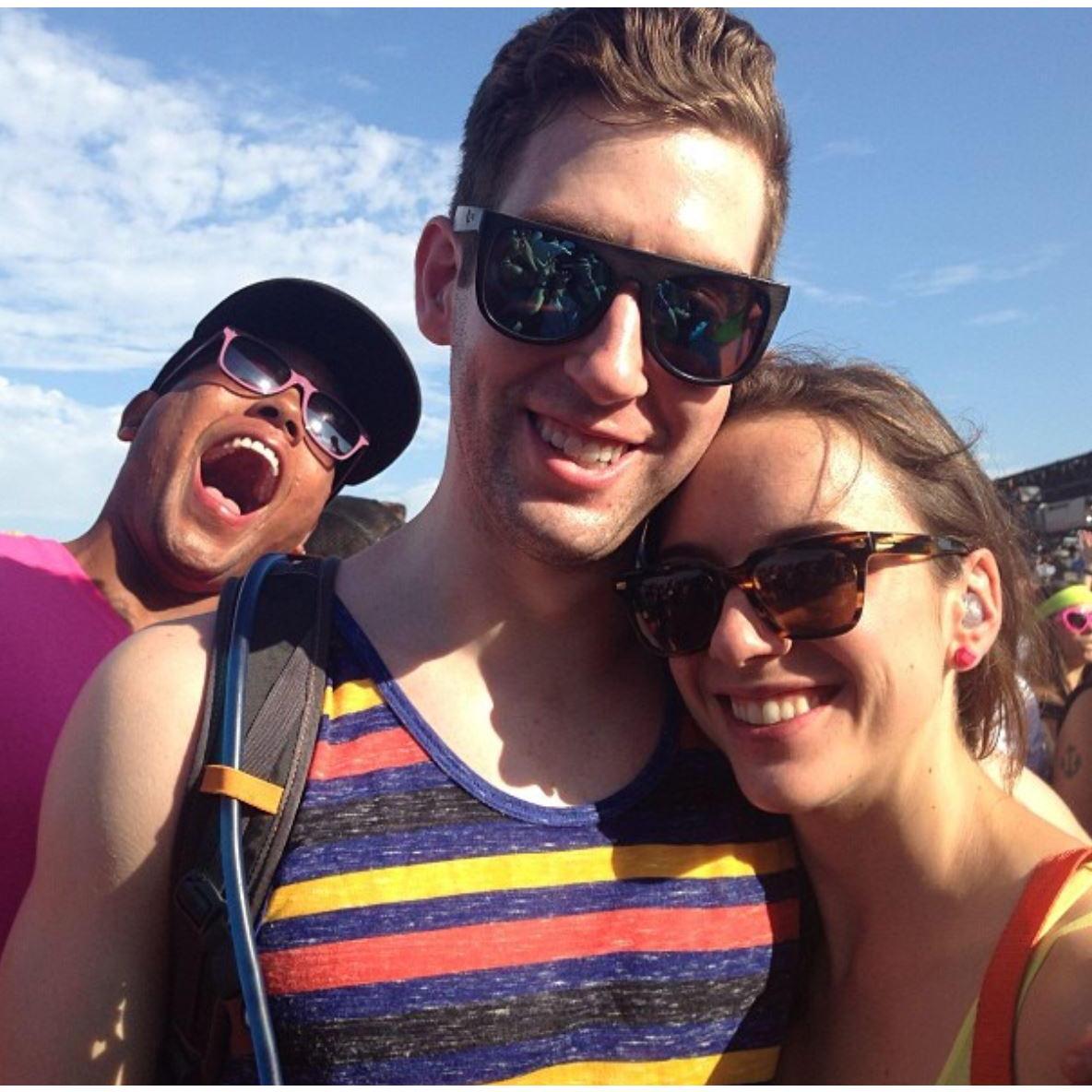 At a music festival in LA, 2014