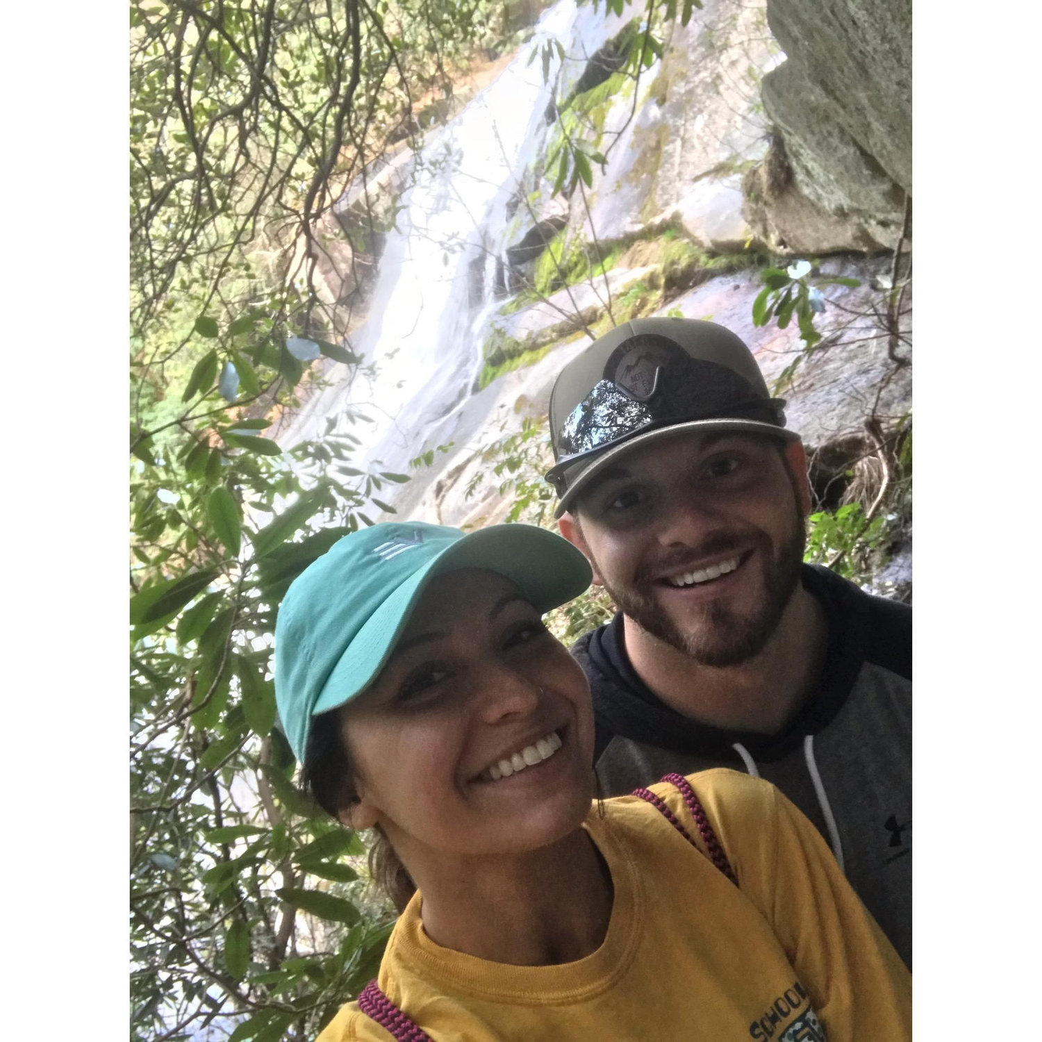 Our first trip together to the waterfall!