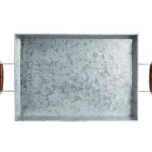 Rivet Galvanized Metal Tray