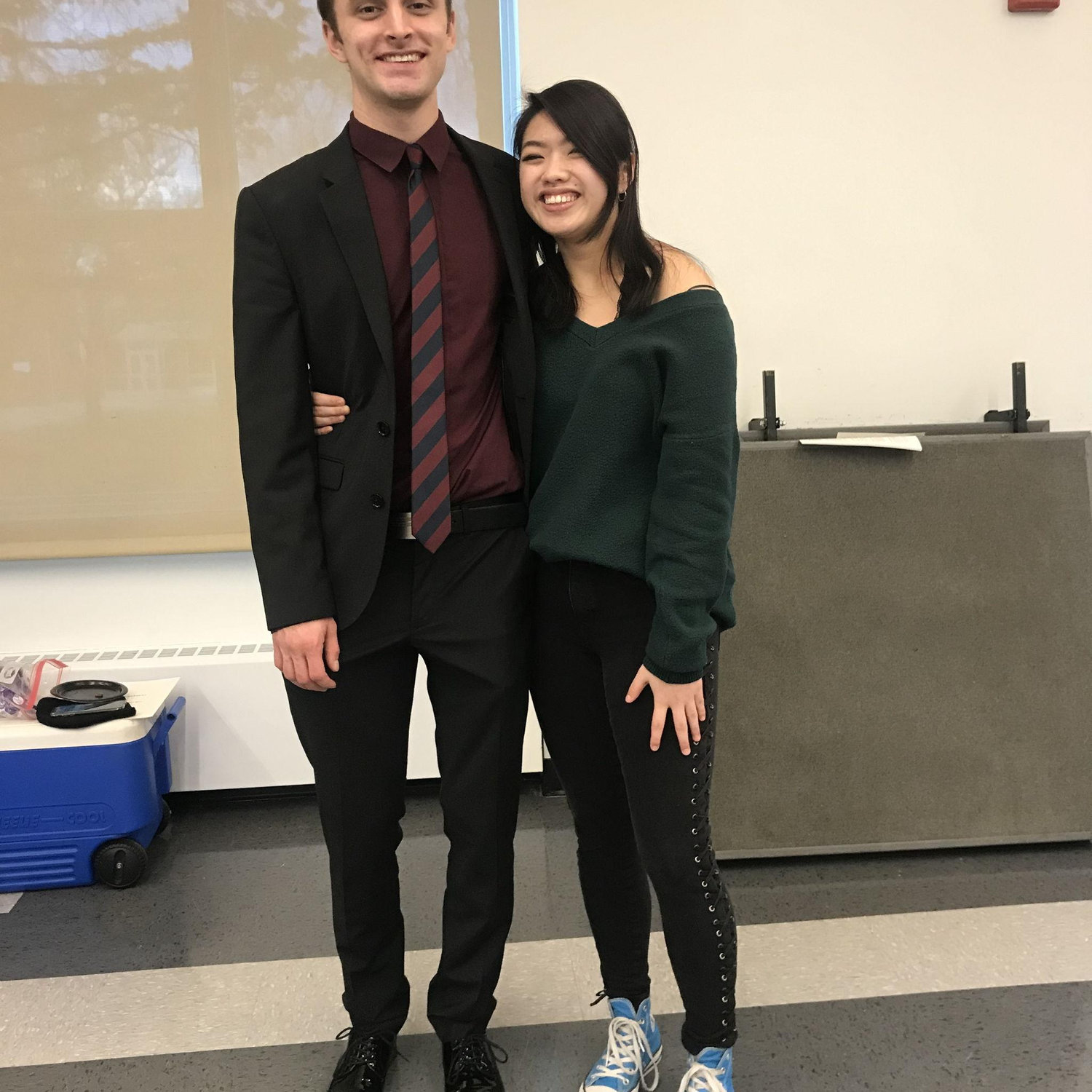 one of our first pics together when e started dating in college