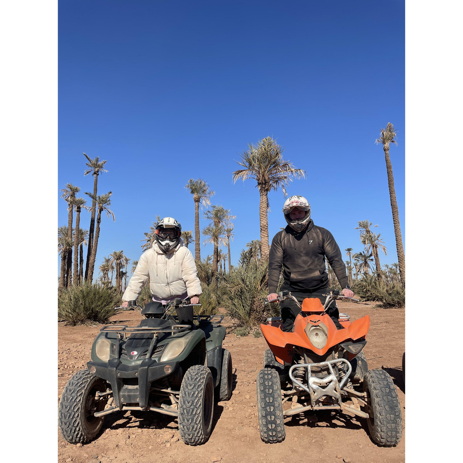Quadbiking in the desert