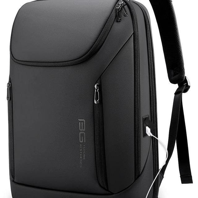 BANGE Business Smart Backpack Waterproof fit 15.6 Inch Laptop Backpack with USB Charging Port,Travel Durable Backpack