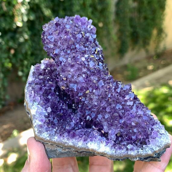 Amethyst Display Stand up with Cut Base // Rocks, Minerals and Crystals Brazil