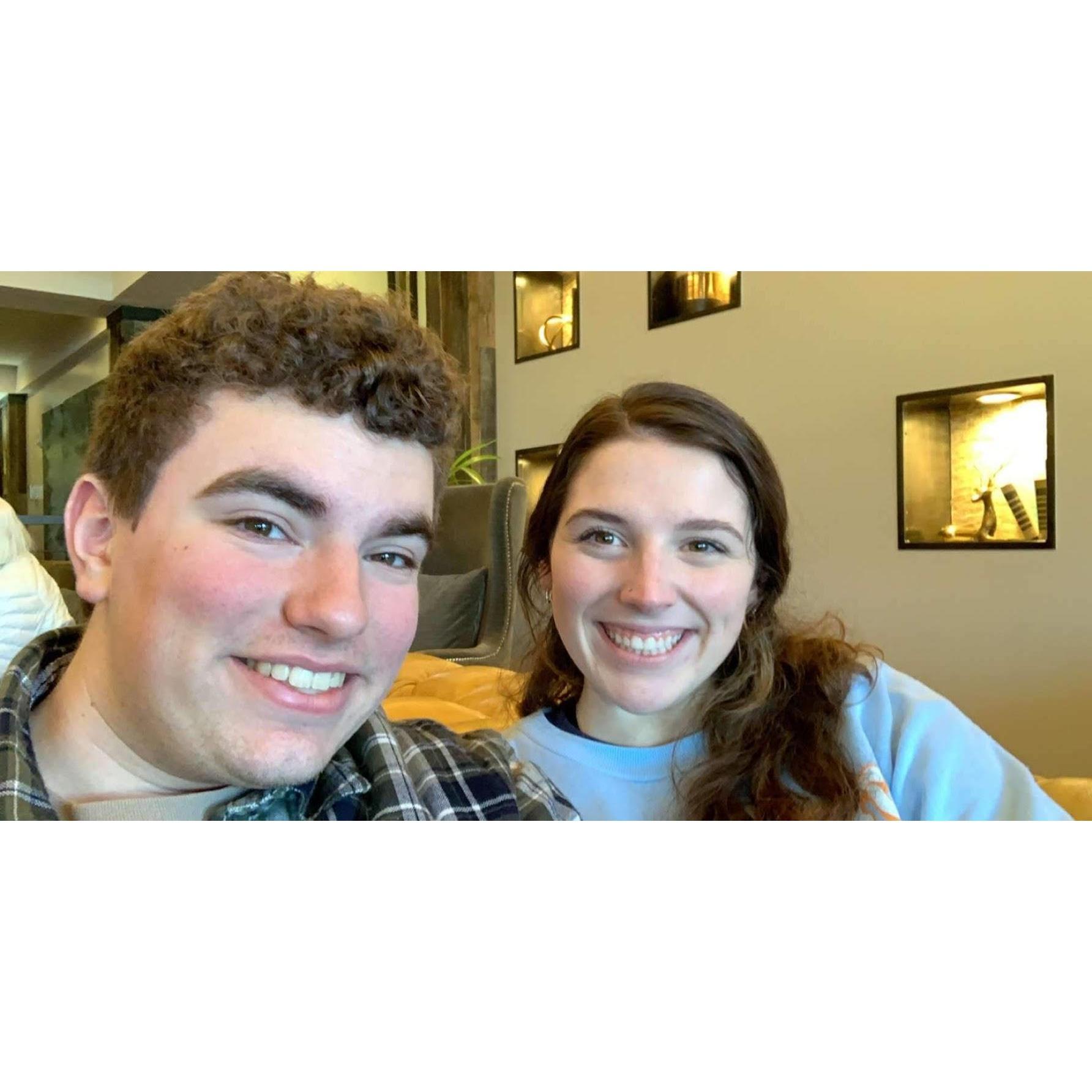 Maddy surprised Ben in Asheville, North Carolina while he was playing at Bluegrass First Class