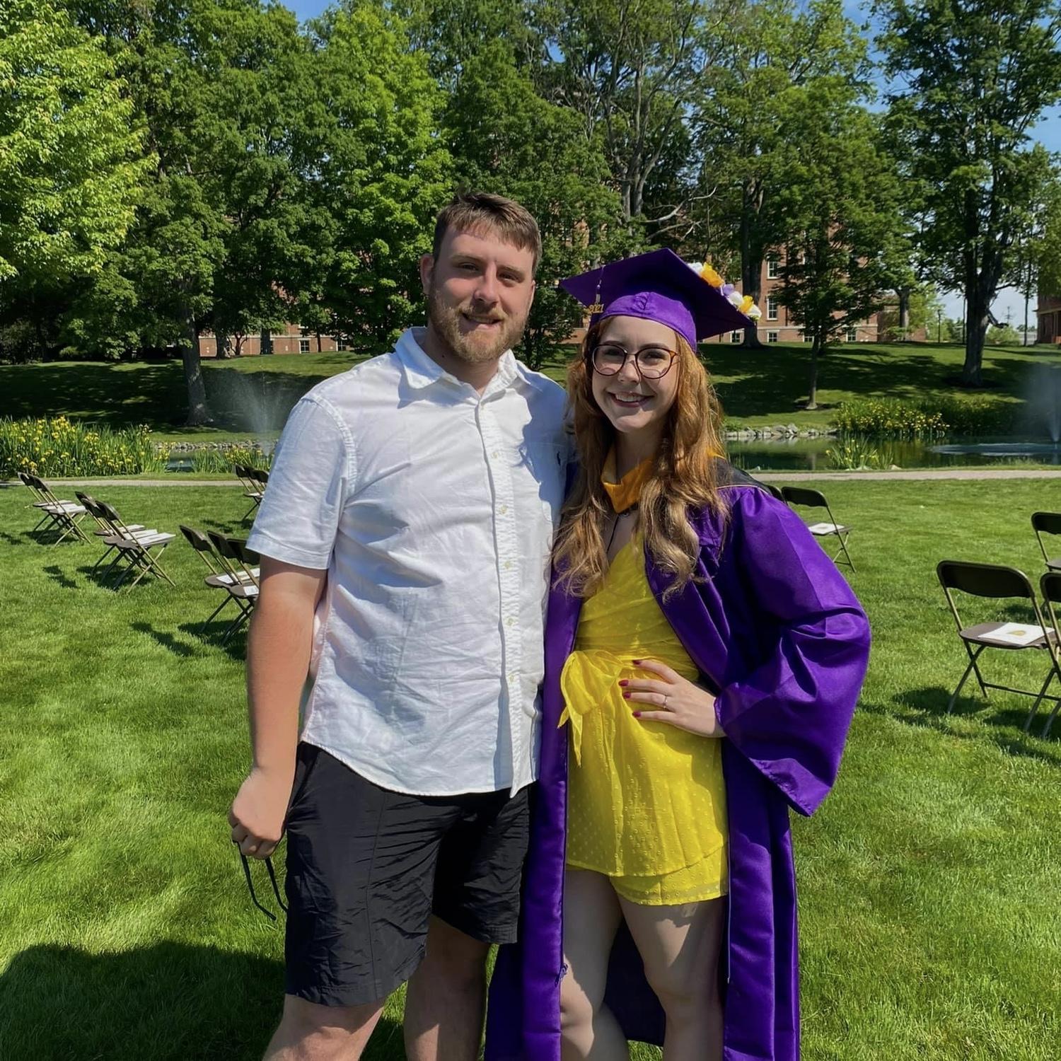 Hannah’s undergraduate commencement ceremony! June 2021