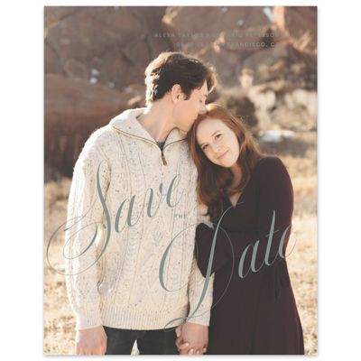 Deep Sage, Green Wedding Digital Save the Date - Dametta Photo