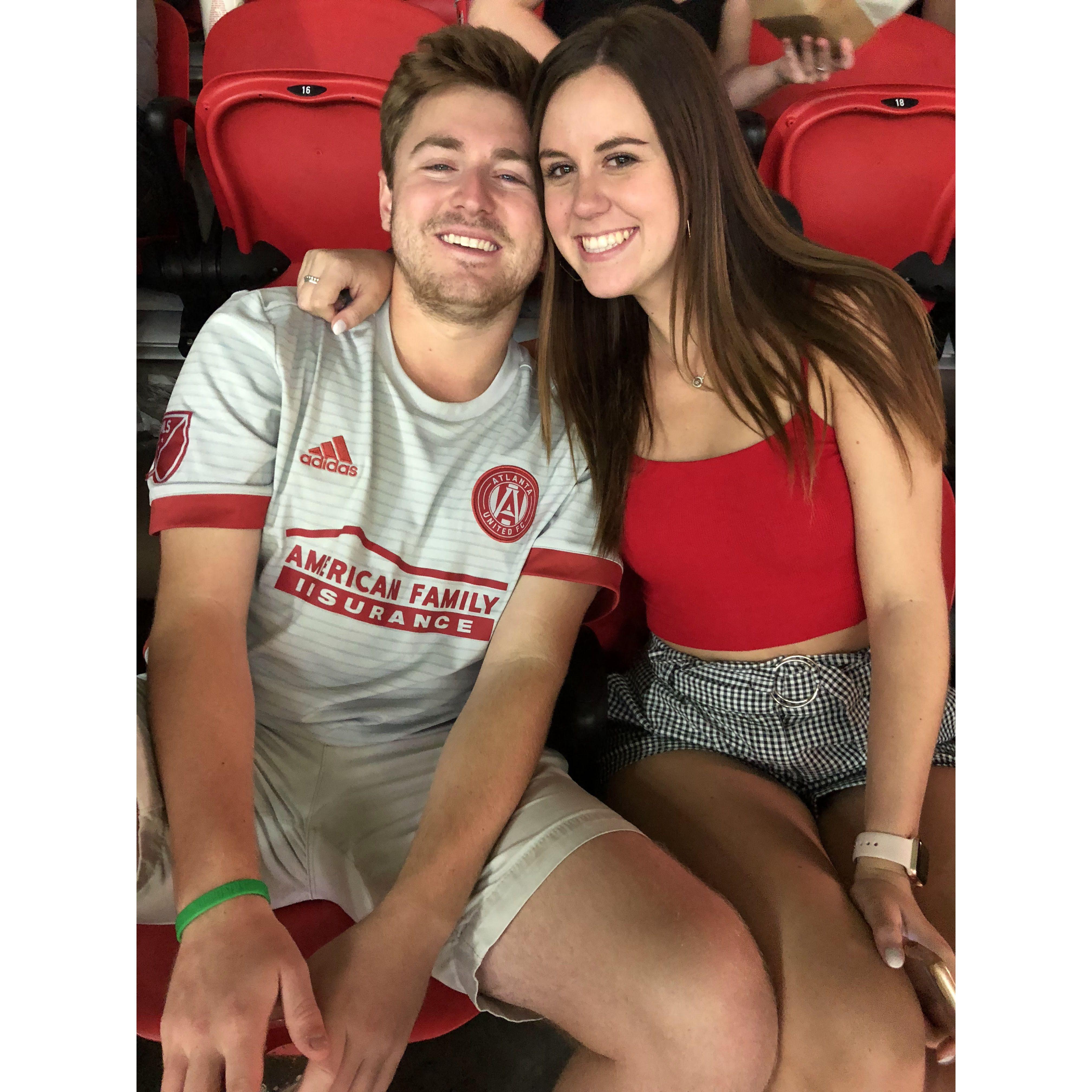 Our first sports game together!