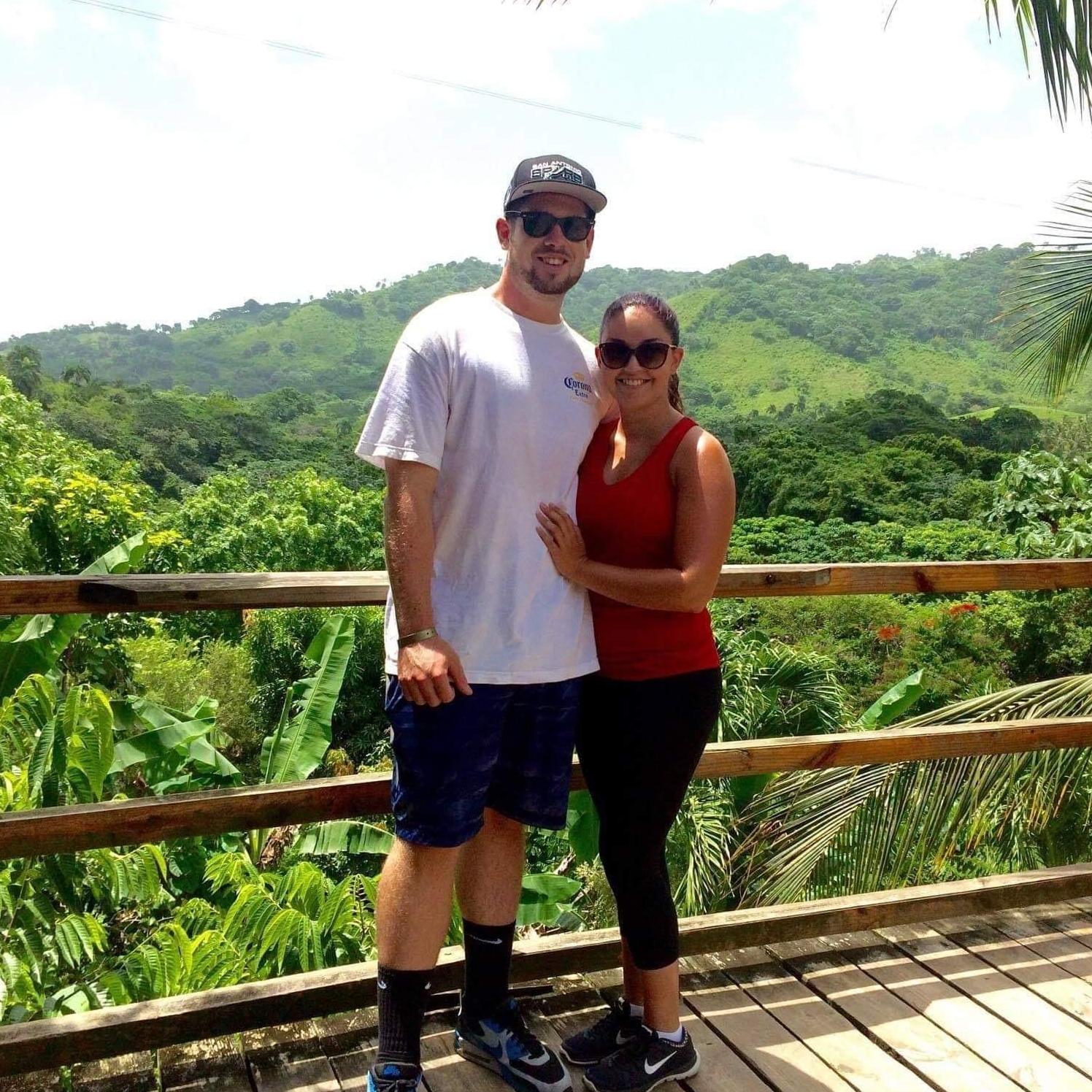 2017 - Mid-zipline trip in Punta Cana!