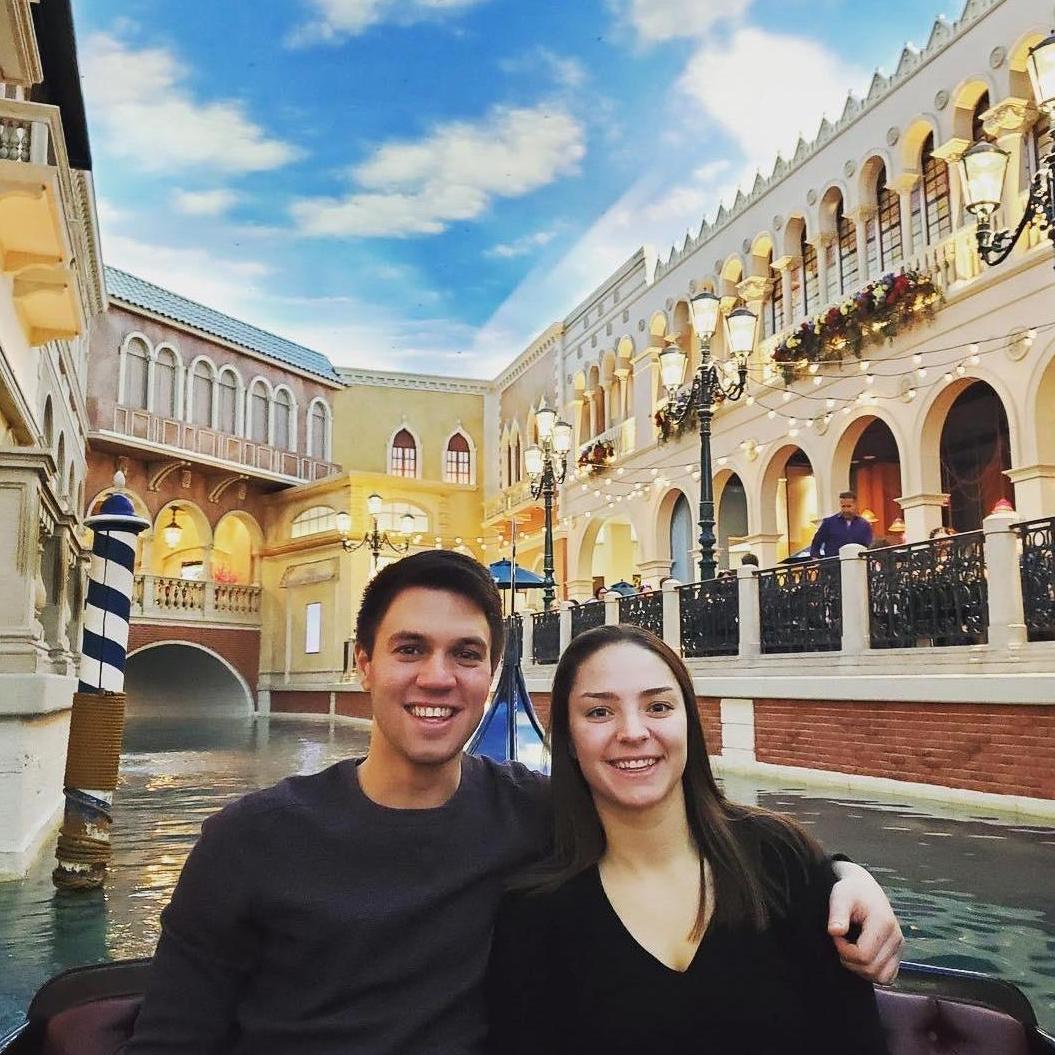 Gondola ride in Vegas.