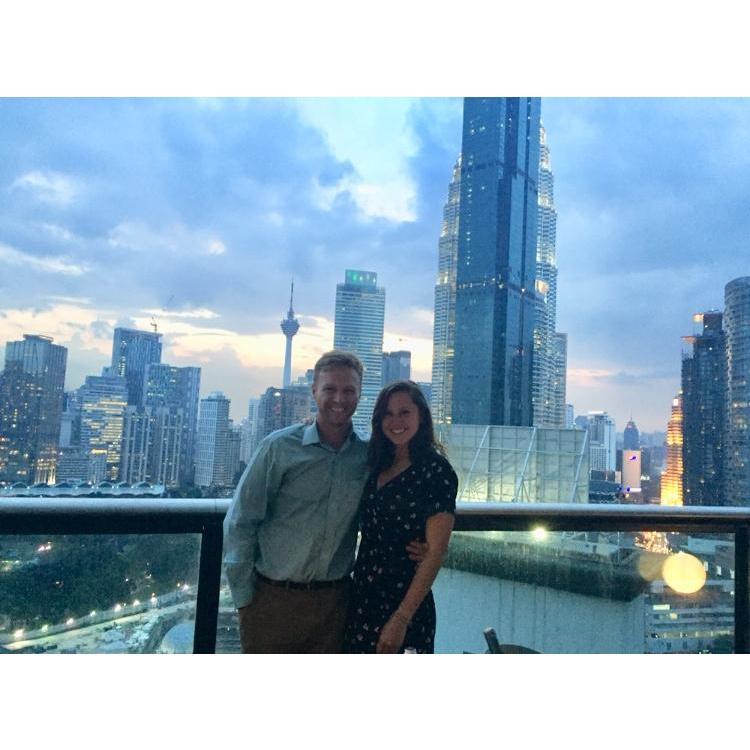 Fancy dinner in Kuala Lumpur, February 2018