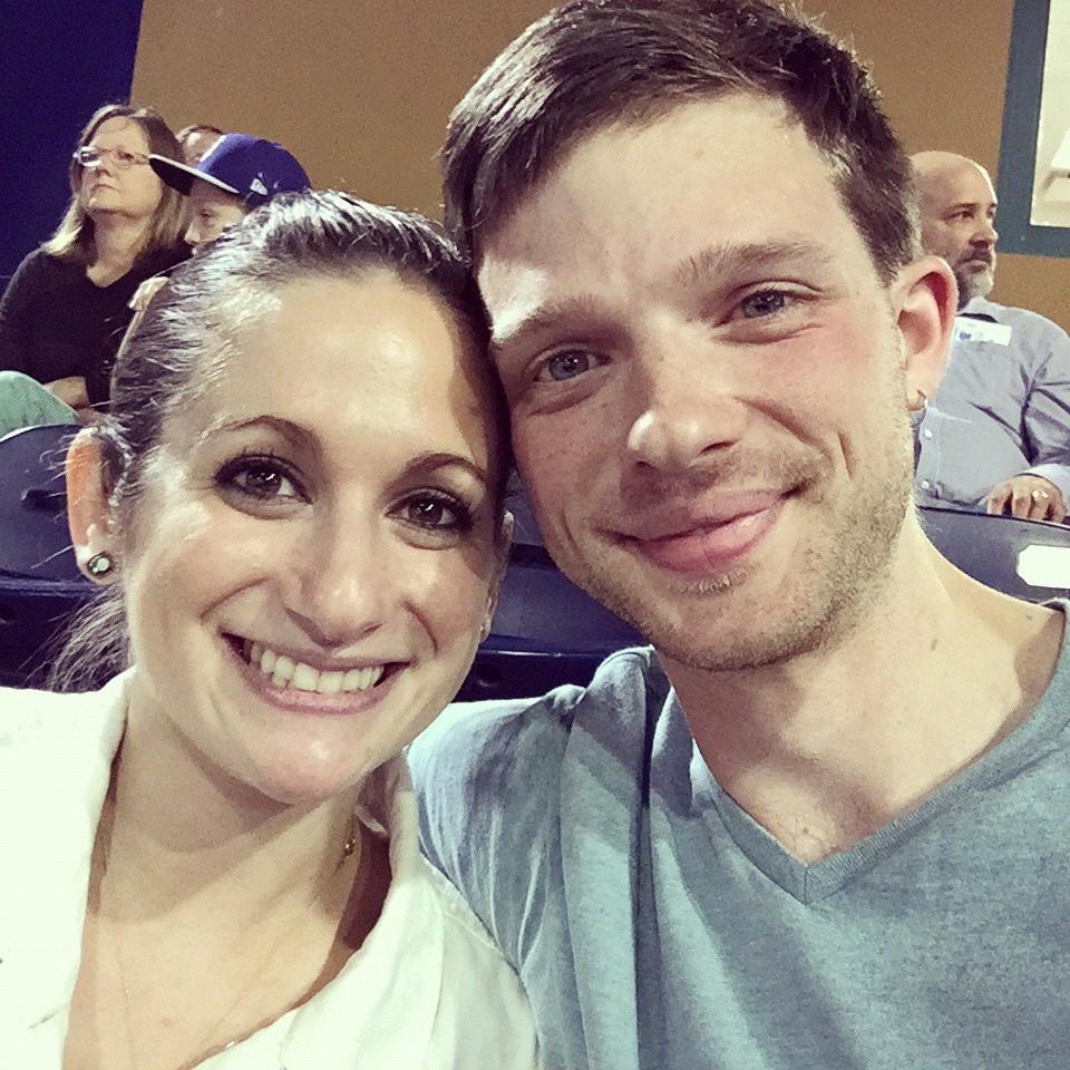 Our third date & first picture together at the Durham Bulls game