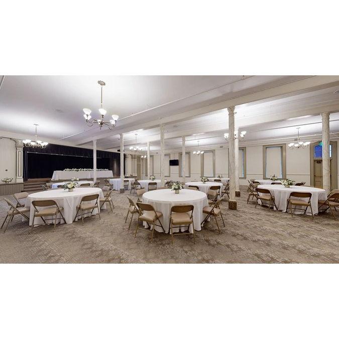 Interior of the Providence Academy Ballroom (reception).