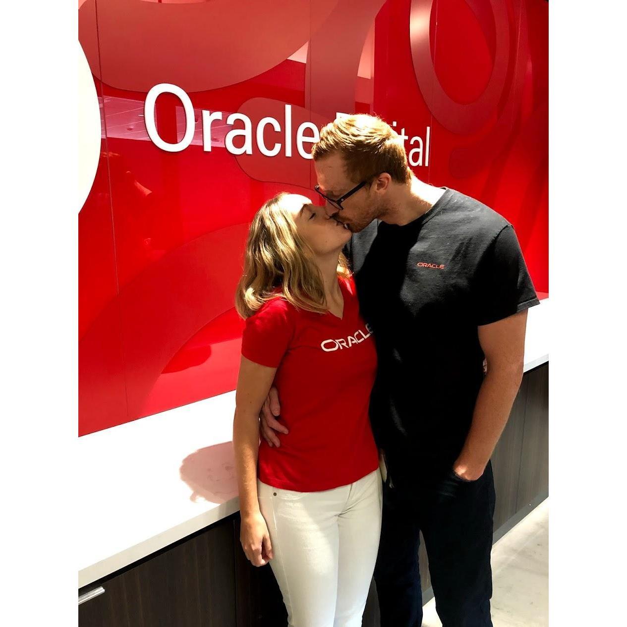 Shannon's last day at Oracle, ending two years of being on the same sales team.