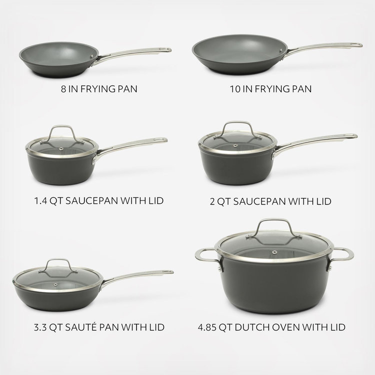 Sur La Table, Kitchen Essentials Nonstick 10-Piece Cookware Set | Zola