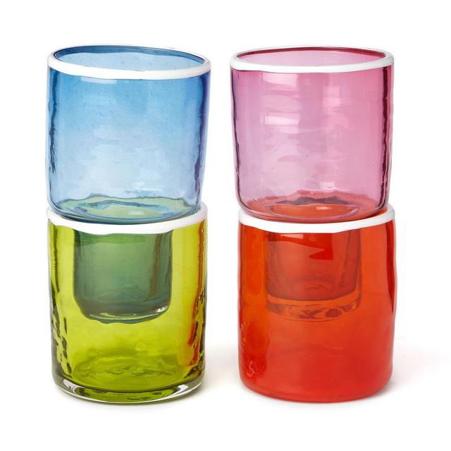 Colorful Stackable Glasses - Set of 4