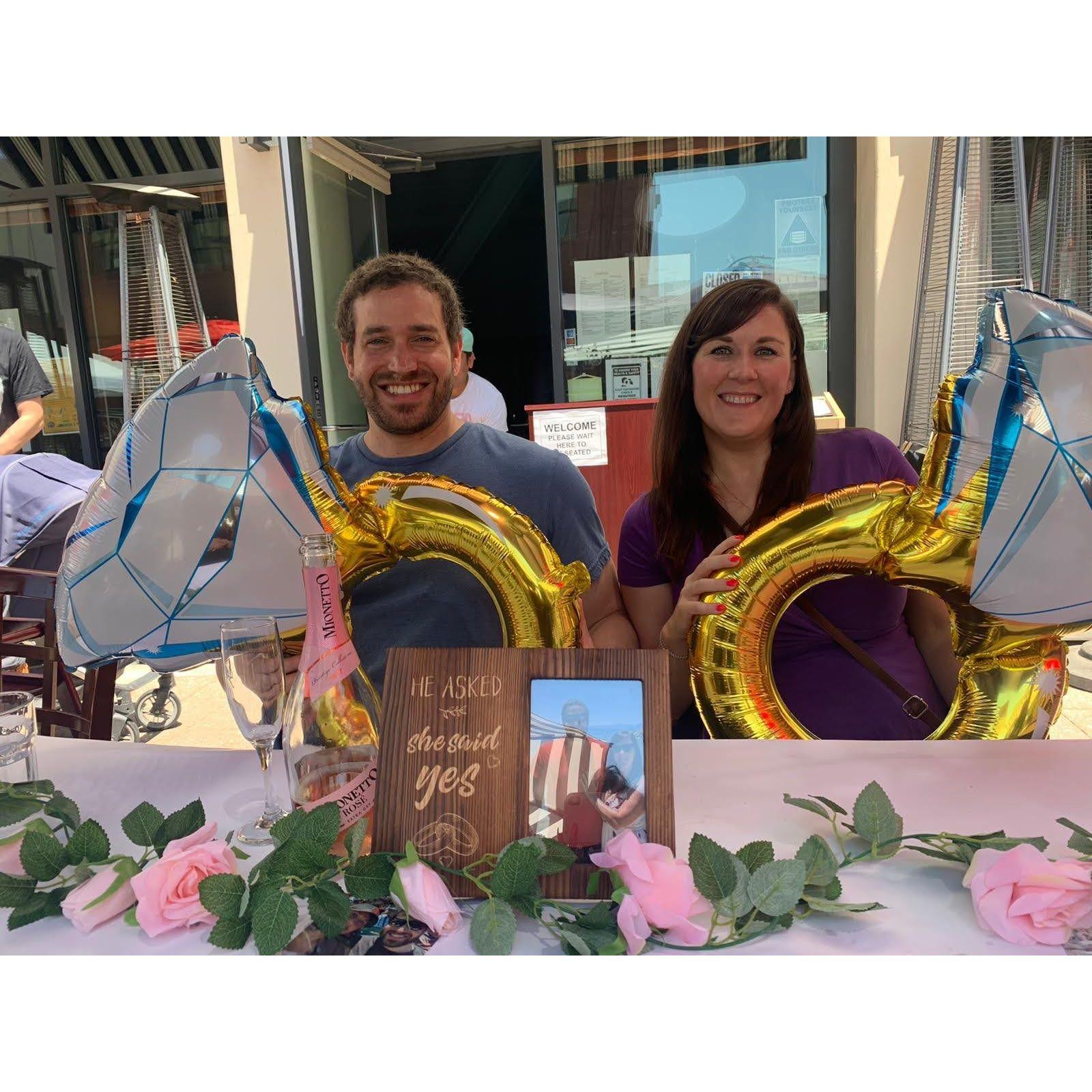The surprise engagement party thrown by Kellen and Shilpa! Redwood City, California. July 2021.