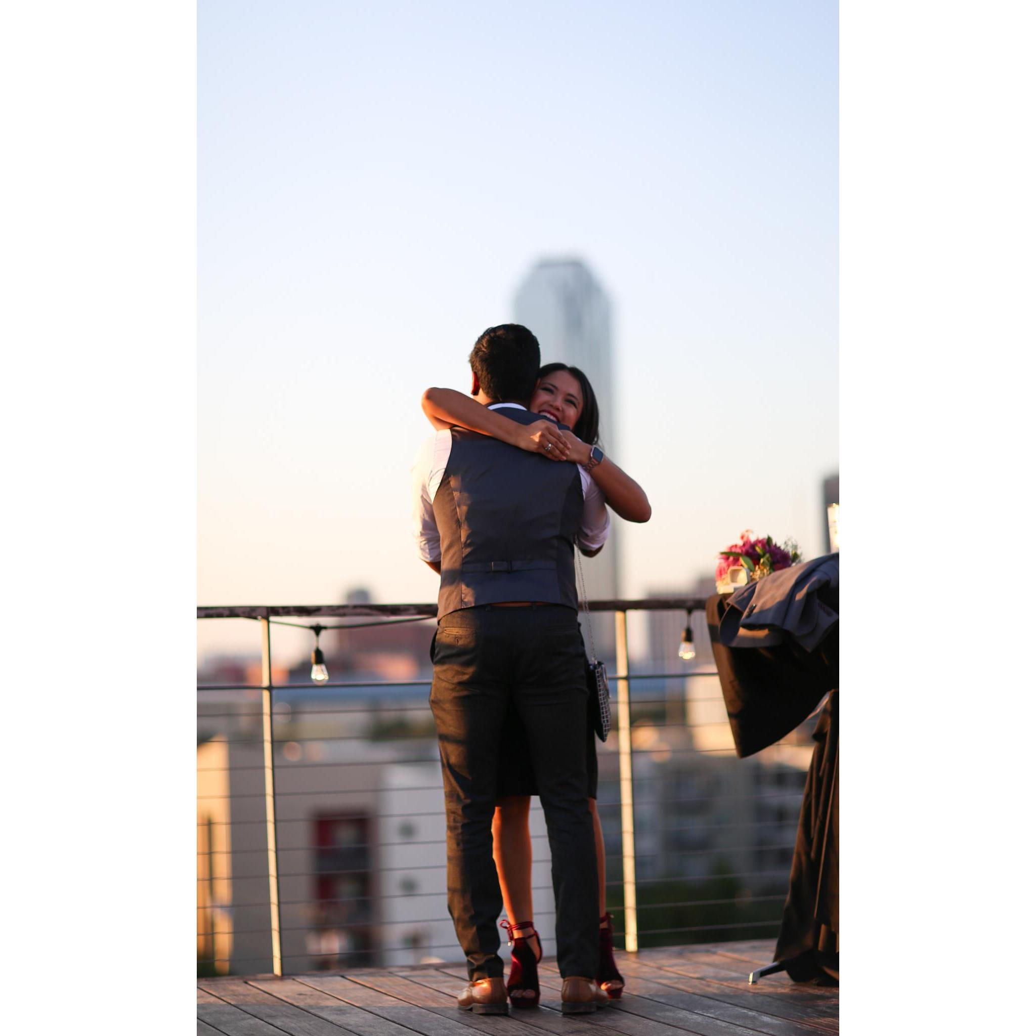 She said "Yes!"