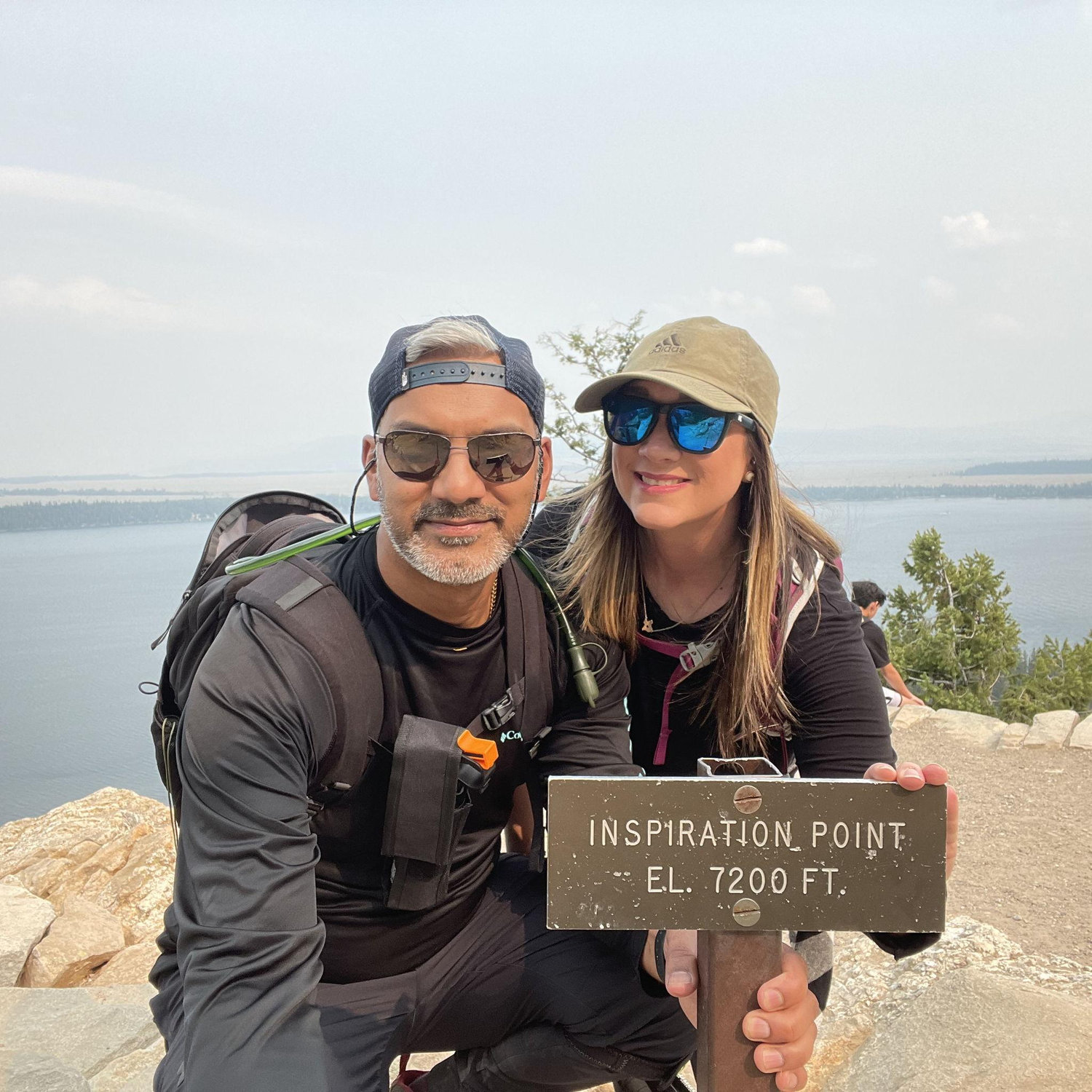 Finding inspiration at Inspiration Point in Grand Teton National Park.