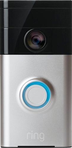 Ring - Wi-Fi Smart Video Doorbell - Satin Nickel