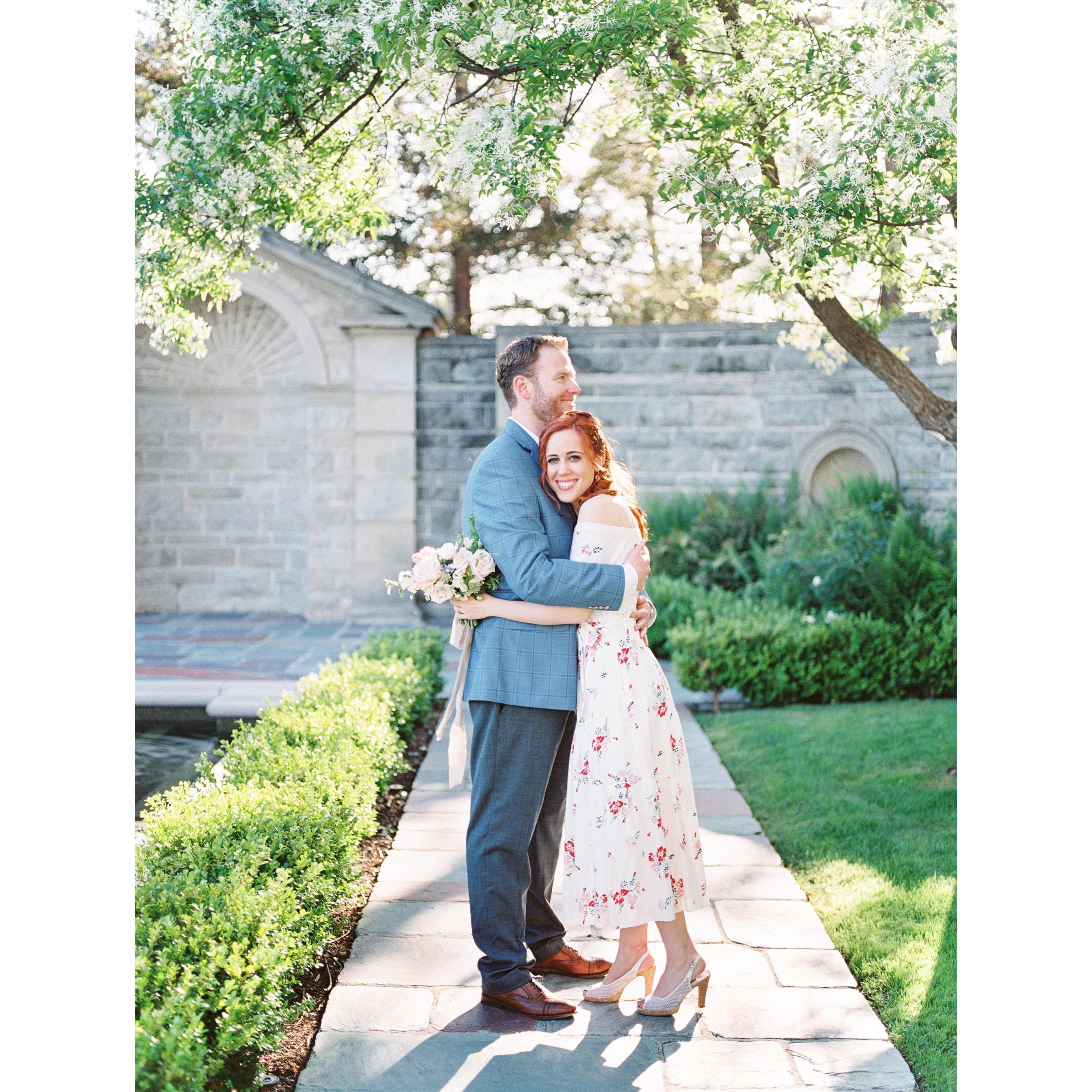 Taken at Greystone Mansion during our engagement photo shoot.