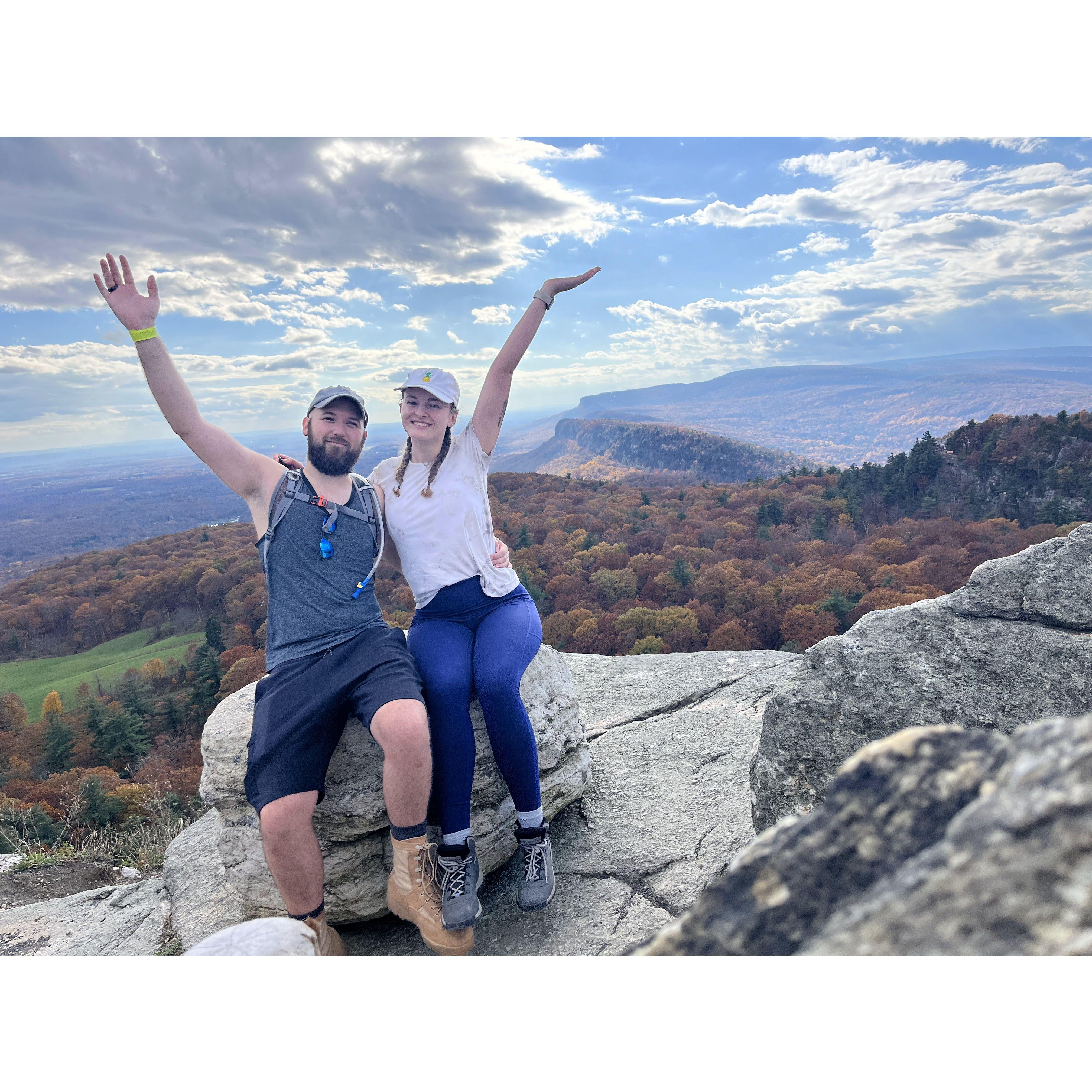 Hiking at Mohonk Preserve