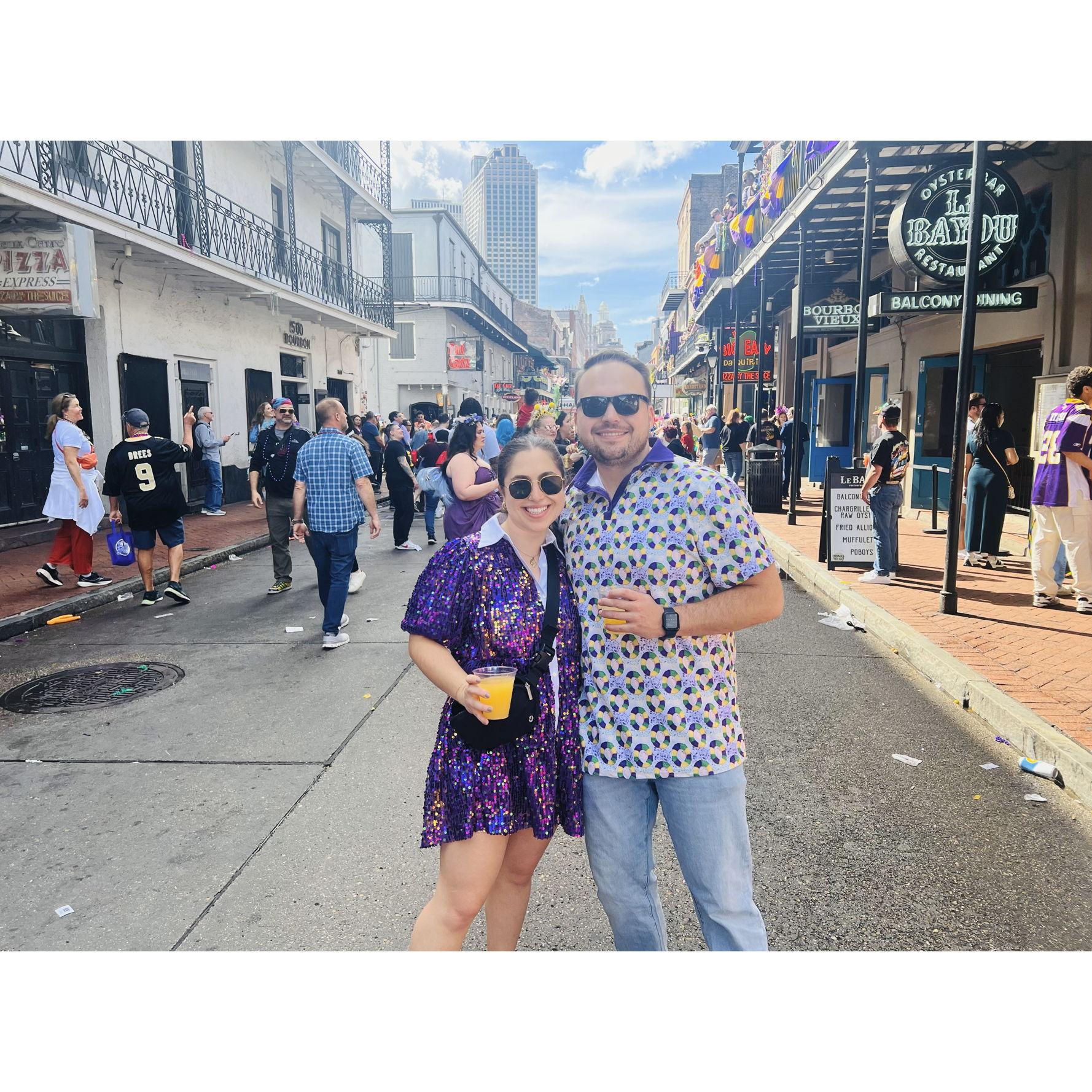 Steven's first Mardi Gras in 2024