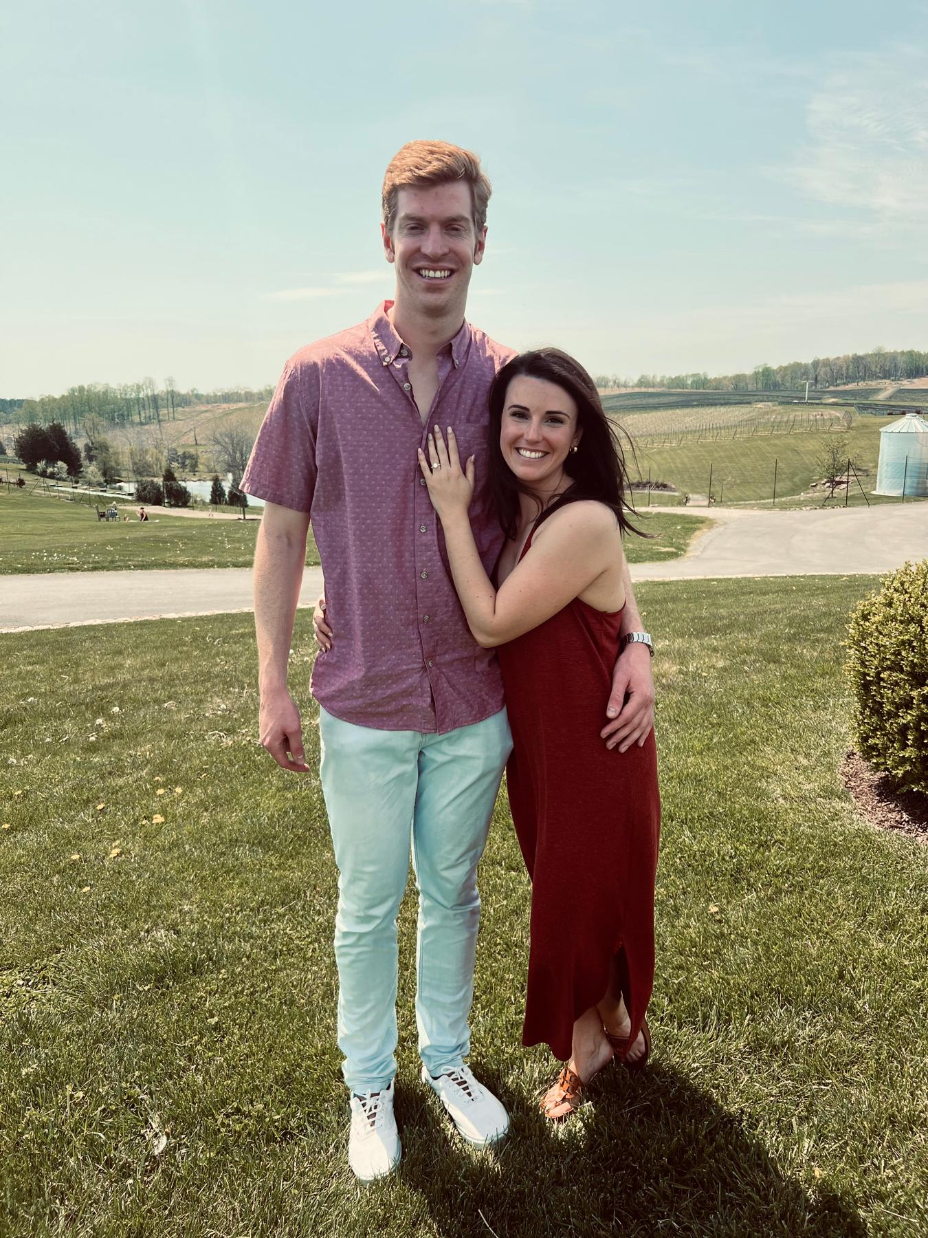 Our engagement celebration at Stone Tower Winery