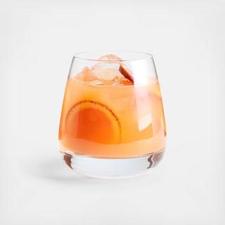 Bowery Double Old Fashioned Glass, Set of 4
