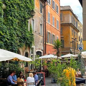 Dinner for two in the Trastevere Neighborhood in Rome