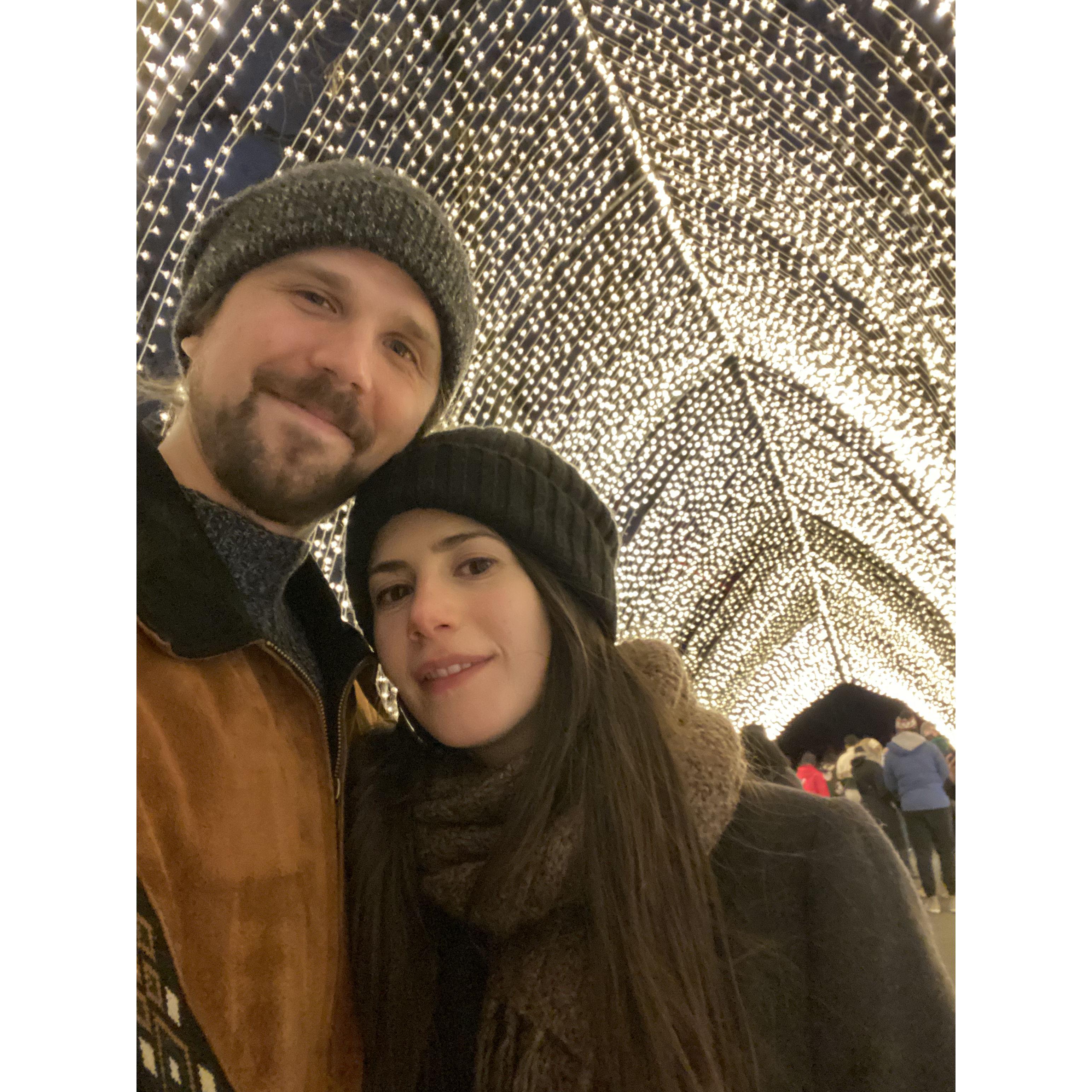 Ringing in 2024 at the Brooklyn Botanical Light Garden