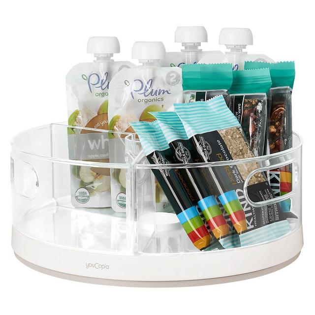 Divided Lazy Susan with Removable Bins