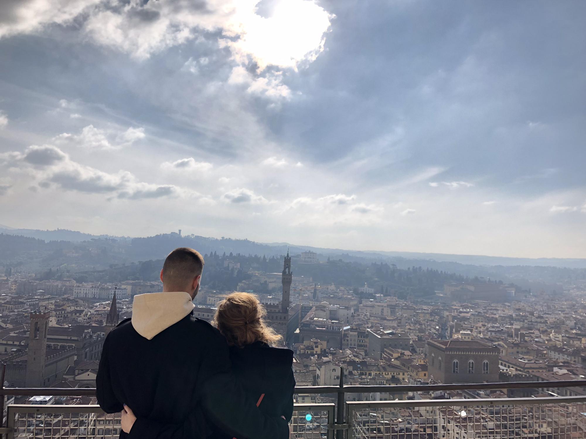 On top of the Santa Maria del Fiore (Duomo), Florence, Italy