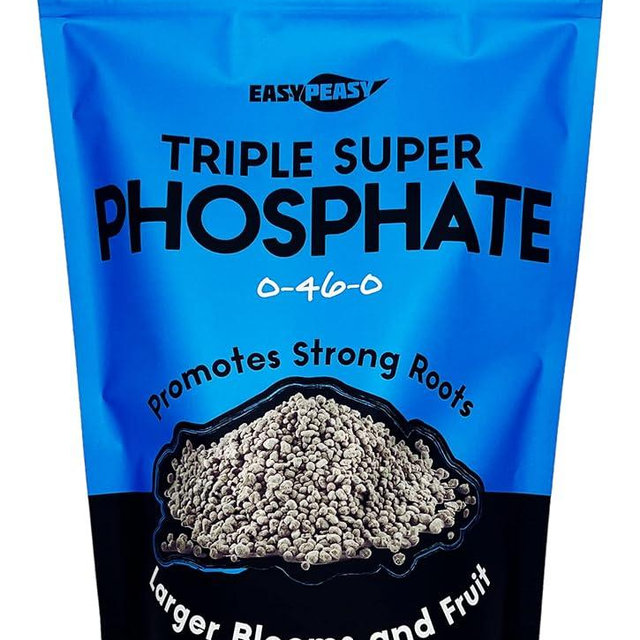 TRIPLE SUPER PHOSPHATE FERTILIZER 0-46-0 | phosphorus fertilizer for gardens, lawns, indoor and outdoor plants | ROCK PHOSPHATE PLANT FOOD FERTILIZER FOR ORCHIDS, WISTERIA, CACTUS AND ALL OTHER PLANTS
