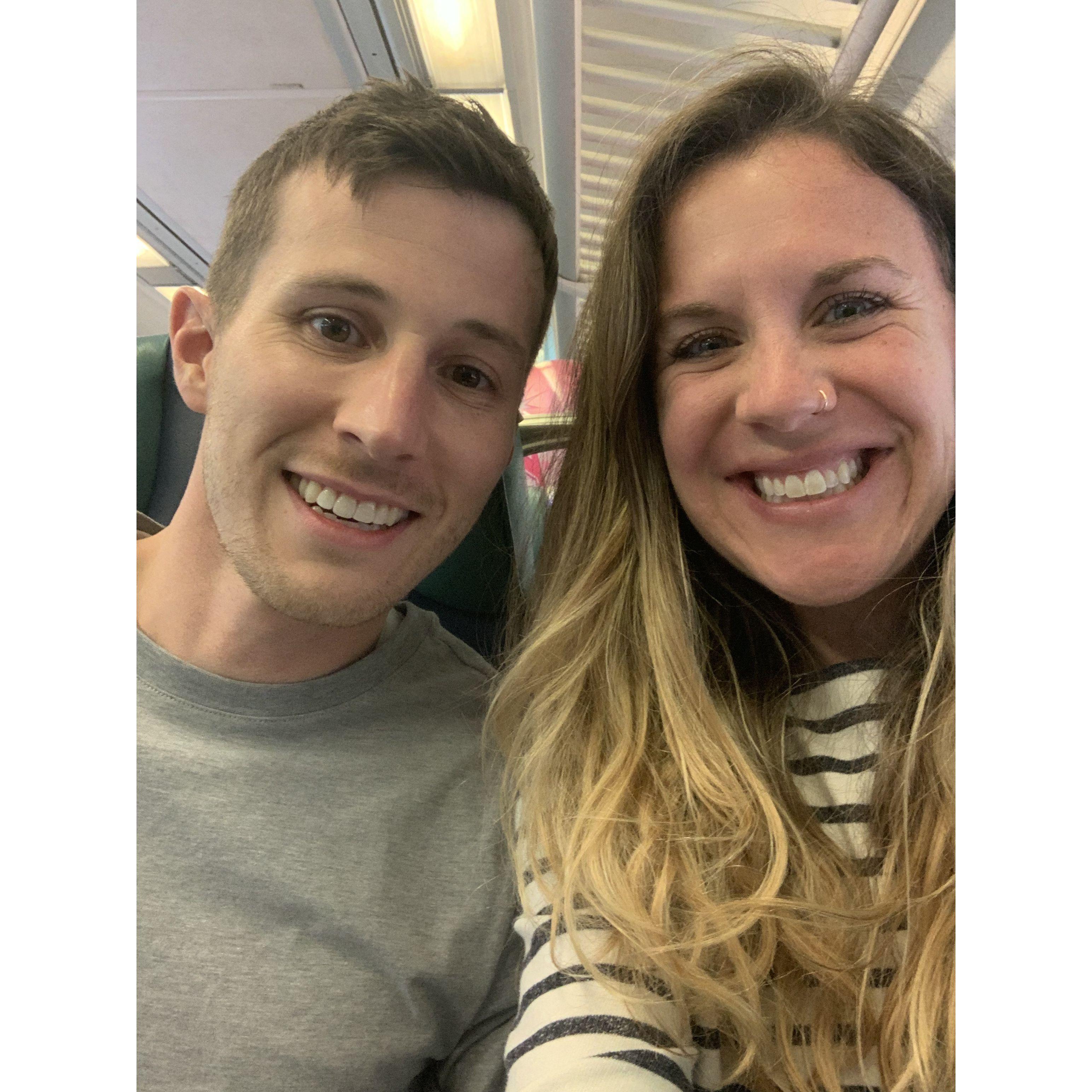 On a train to NYC