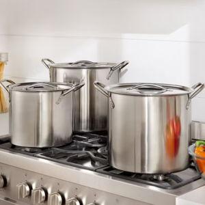 6-Pc. Stainless Steel Stockpot Set - Brylane Home