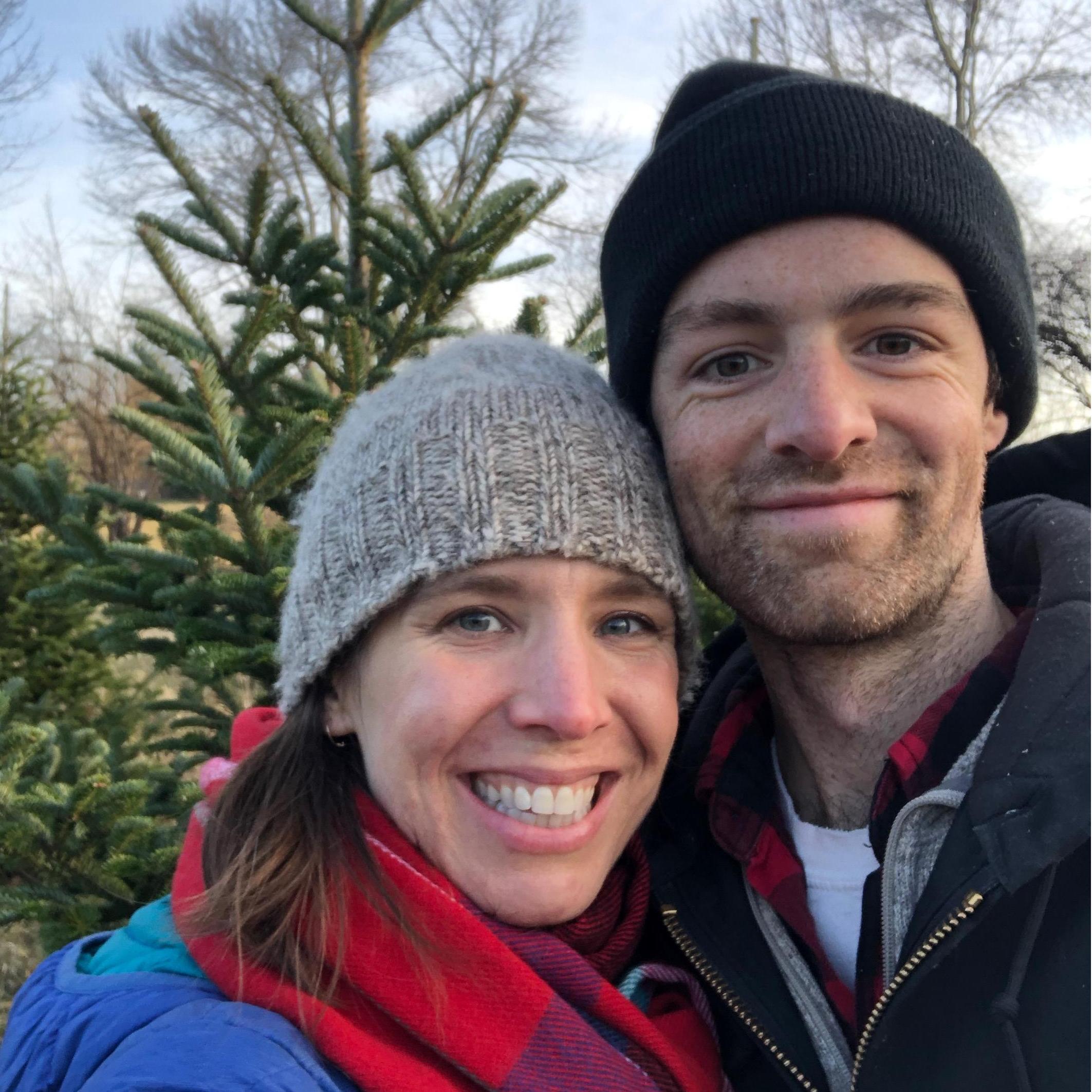 First time chopping down a Christmas tree together