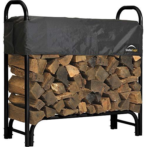 ShelterLogic Adjustable Heavy Duty Outdoor Firewood Rack