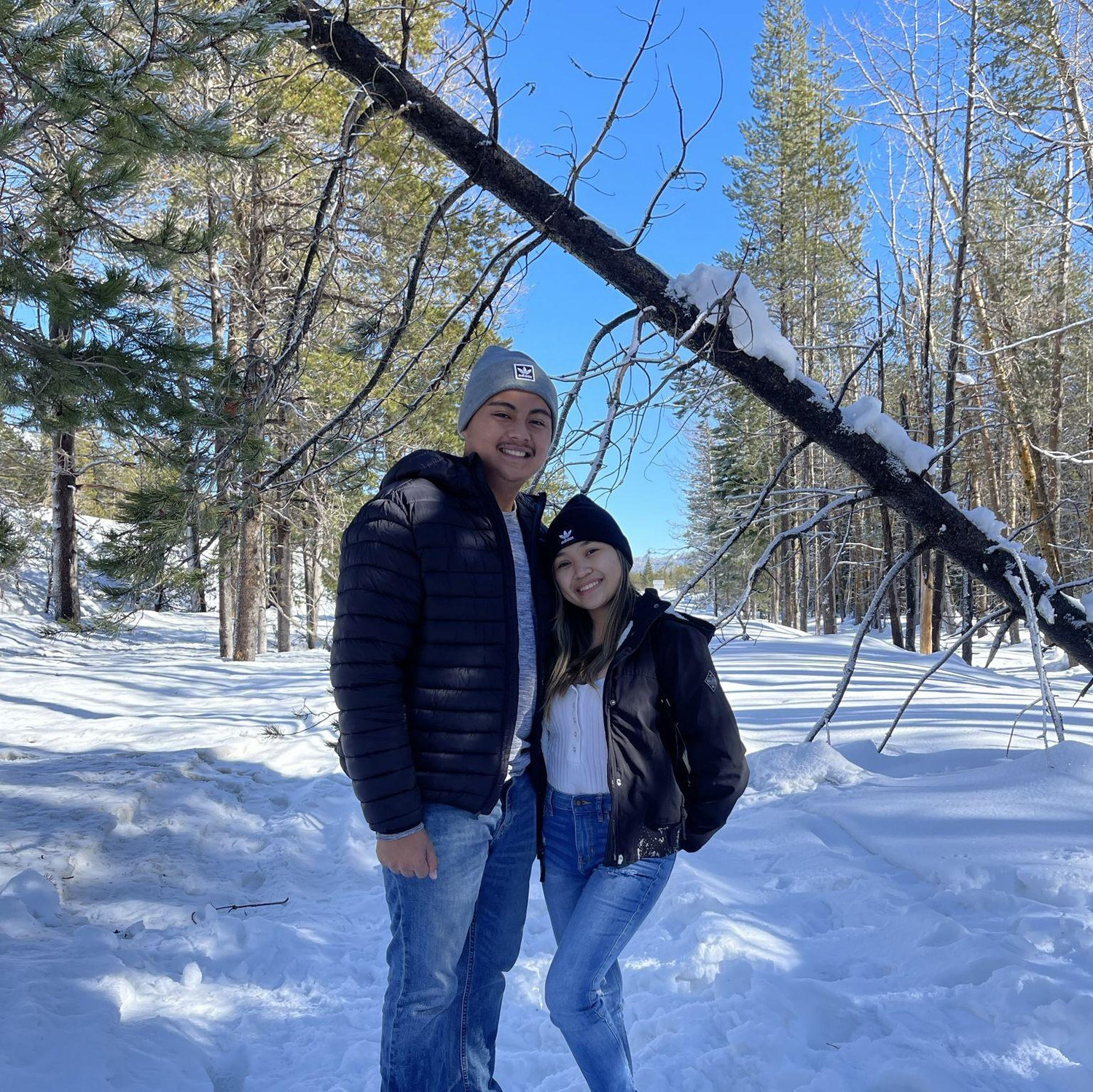 Our first time seeing snow!