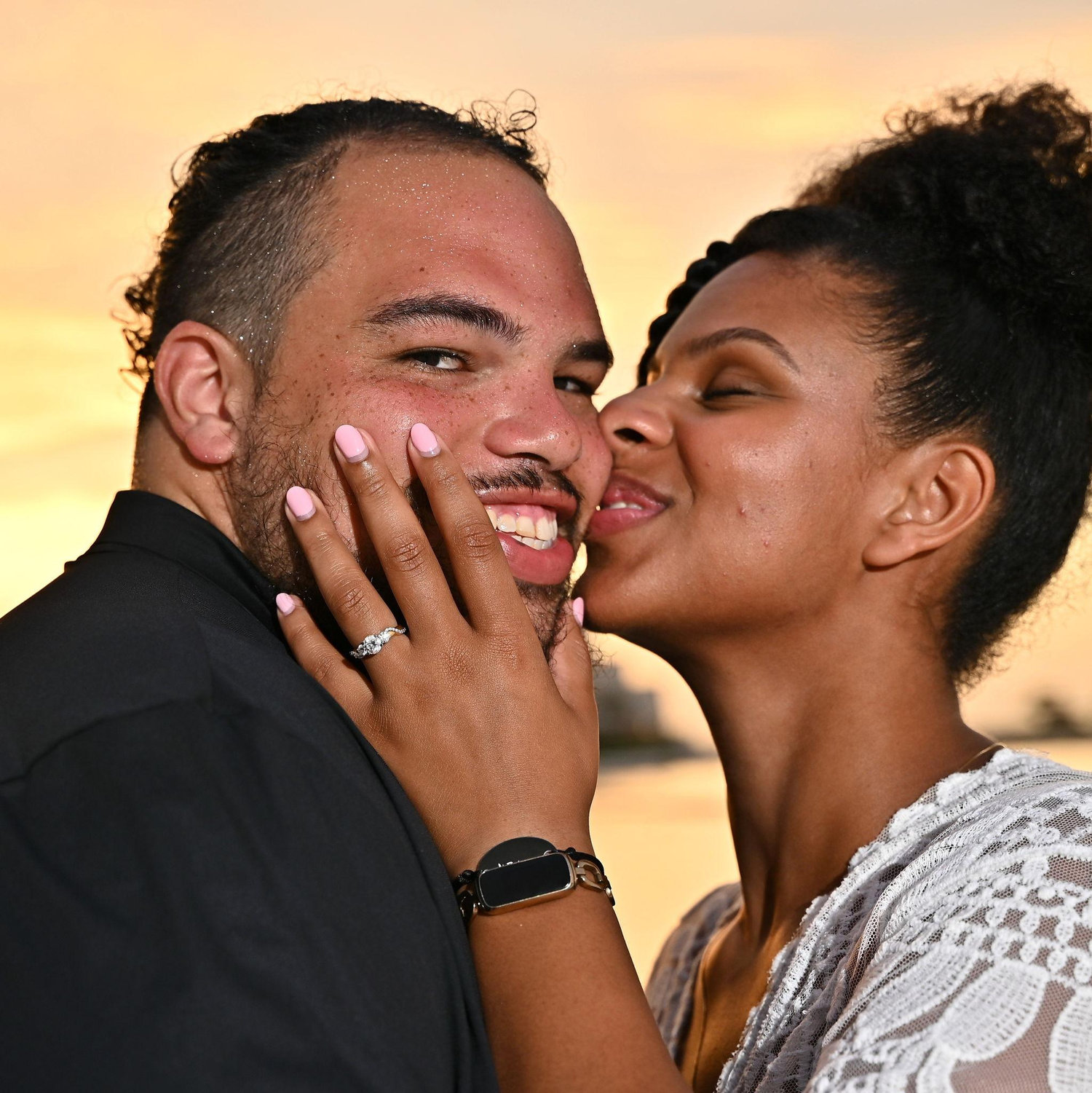 We imagine this being the picture you 'roll credits' on if our story was a rom com