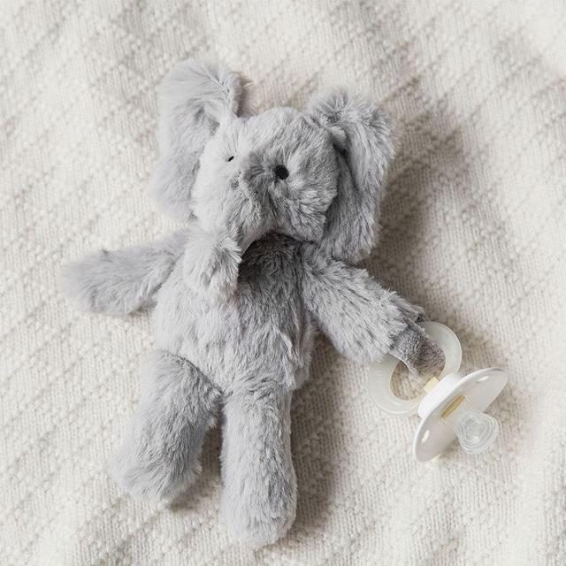 Elephant Plush Pacifier Holder