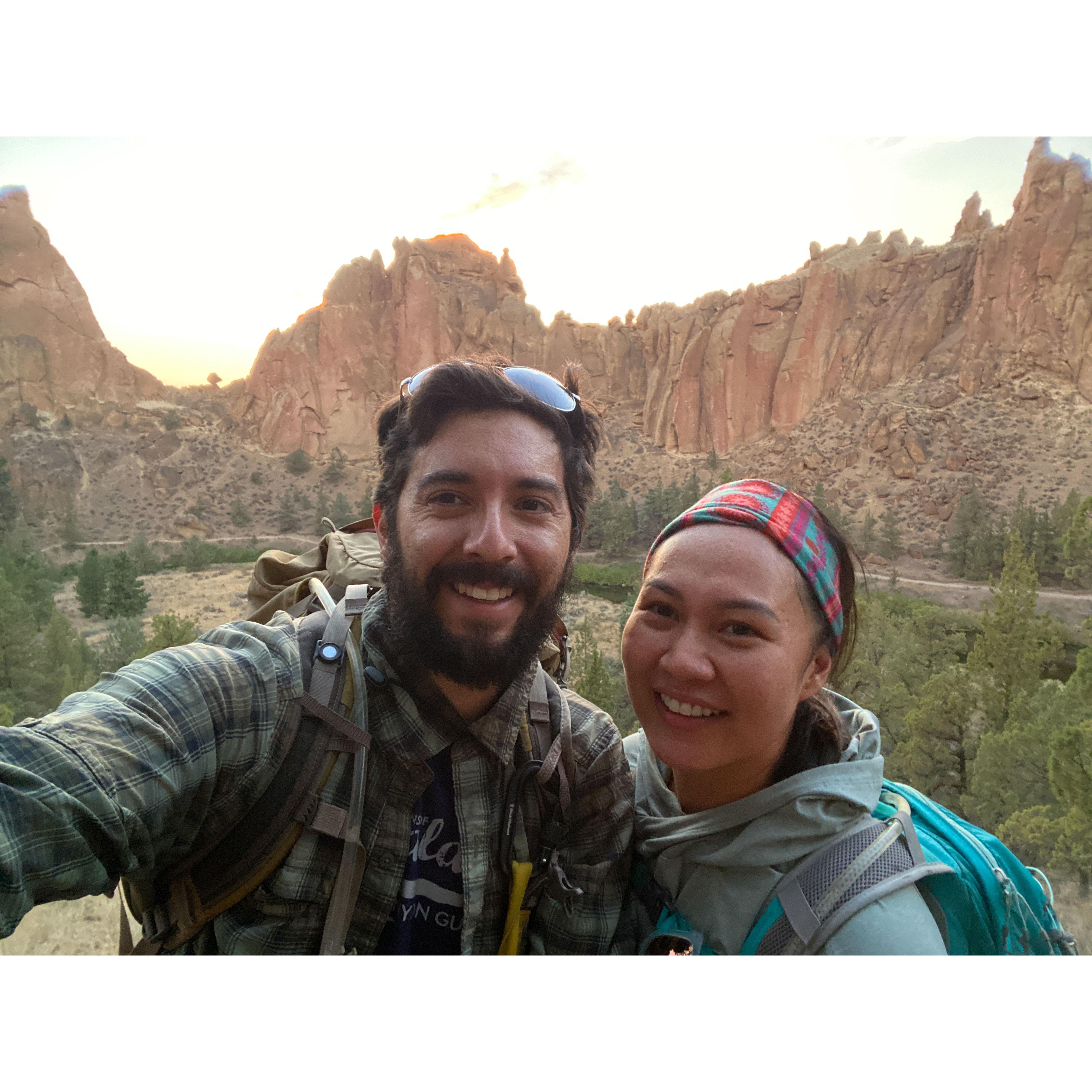 Overwhelmed with the climbing in Smith Rock NP