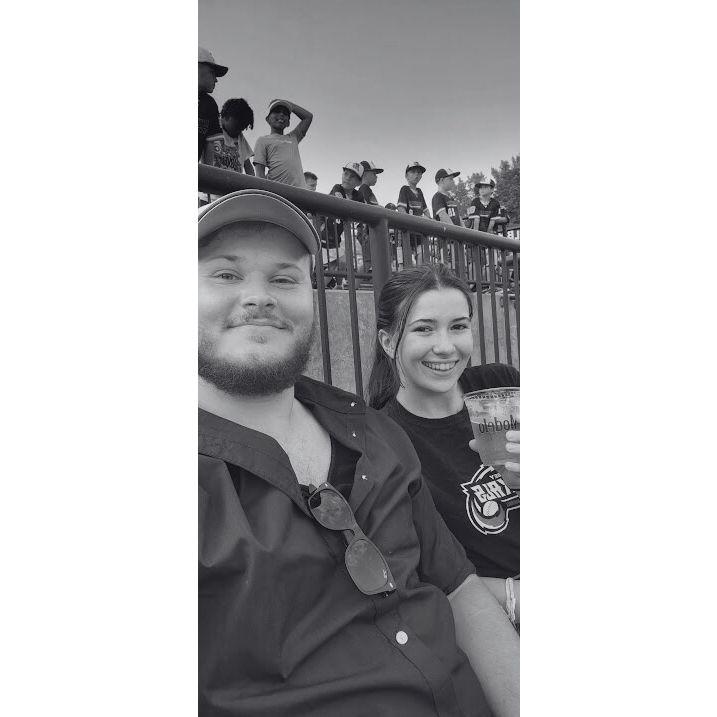 The very last Jackals game at Yogi Berra Stadium. We were very sad to see them go. We would frequently go to games while at MSU (especially $1 beer night)